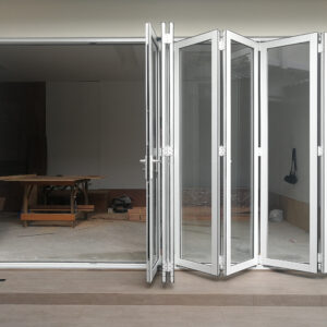 Bifold Aluminum Patio Door White 8133