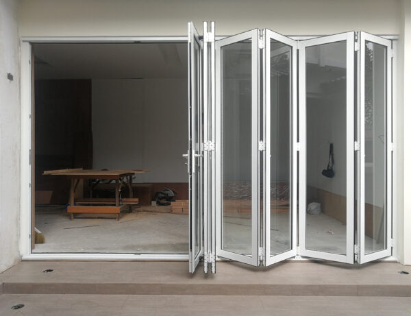 Bifold Aluminum Patio Door White 8133