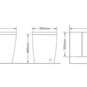 Wool Monoblock Toilet T7704 Scheme