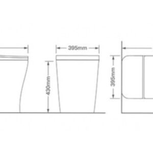 Wool Monoblock Toilet T7705 Scheme